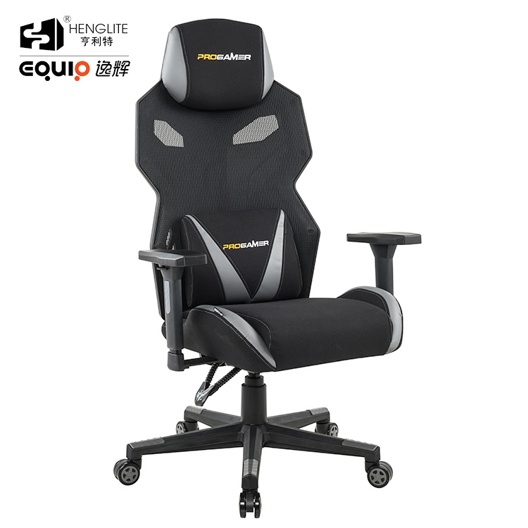 Grey Black EQ3030 Wide Back Racing Gaming Chair