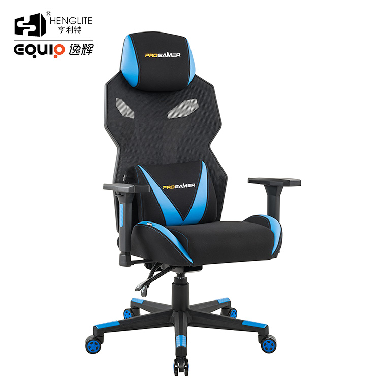 Blue Black EQ3030 Wide Back Racing Gaming Chair