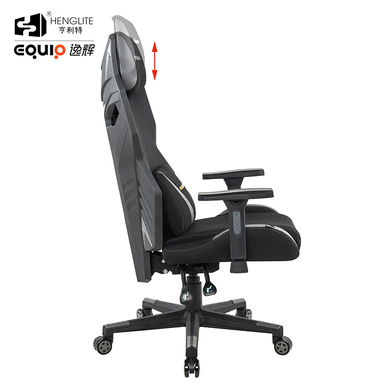 Grey Black EQ3030 Wide Back Racing Gaming Chair