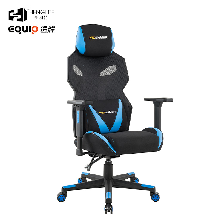 Blue Black EQ3030 Wide Back Racing Gaming Chair