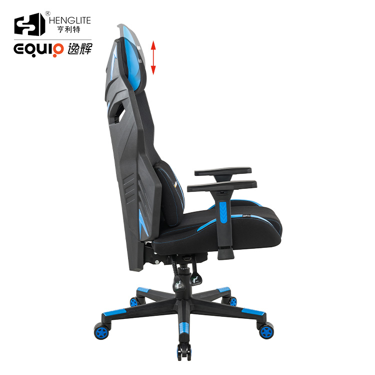 Blue Black EQ3030 Wide Back Racing Gaming Chair