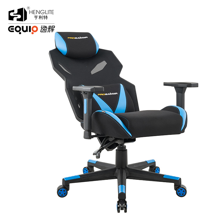 Blue Black EQ3030 Wide Back Racing Gaming Chair