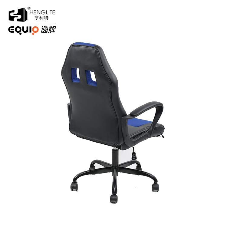 Blue Black EQ5003 Mesh PU Leather Gaming Chair