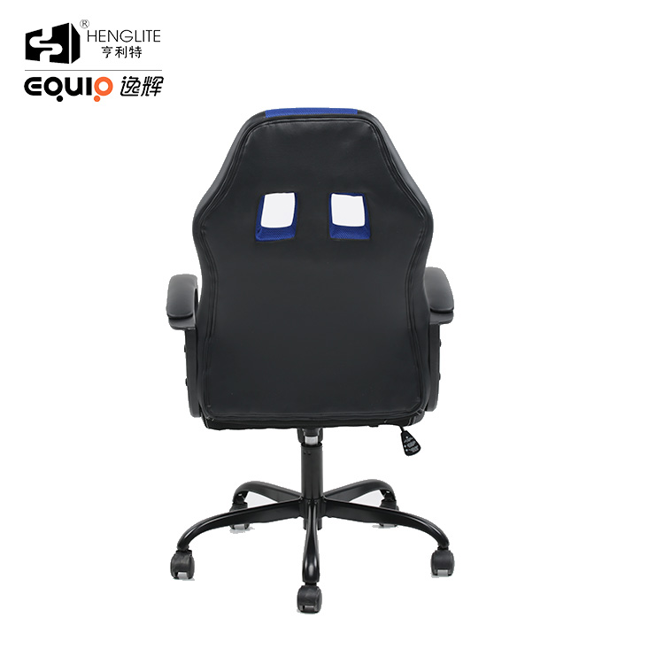 Blue Black EQ5003 Mesh PU Leather Gaming Chair