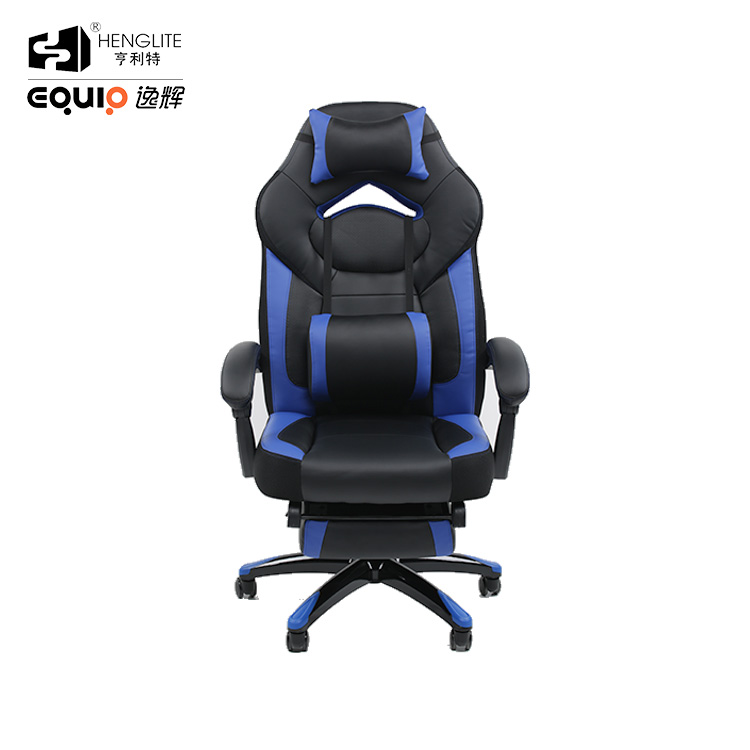 Blue Black EQ5071 Ergonomic Soft Rebound Gaming Chair