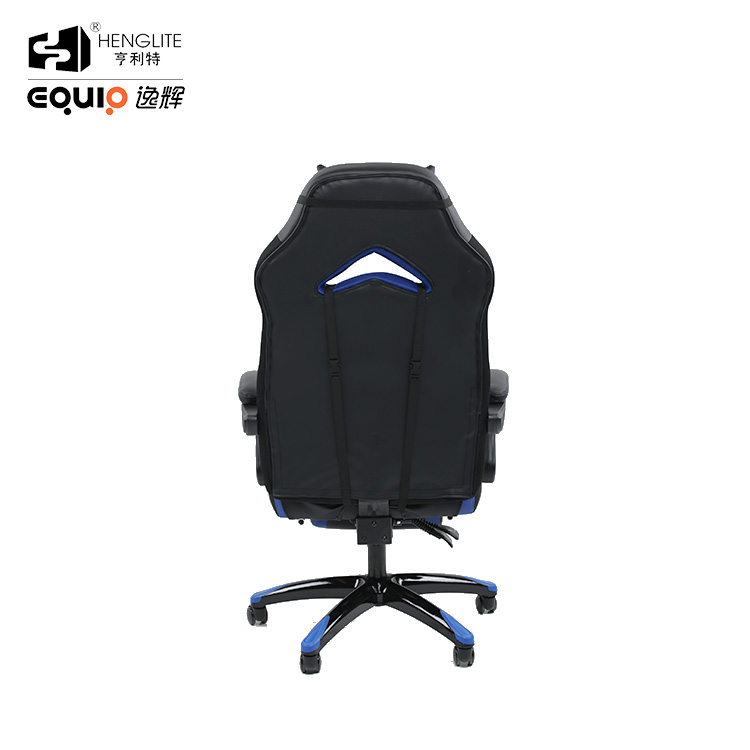 Blue Black EQ5071 Ergonomic Soft Rebound Gaming Chair