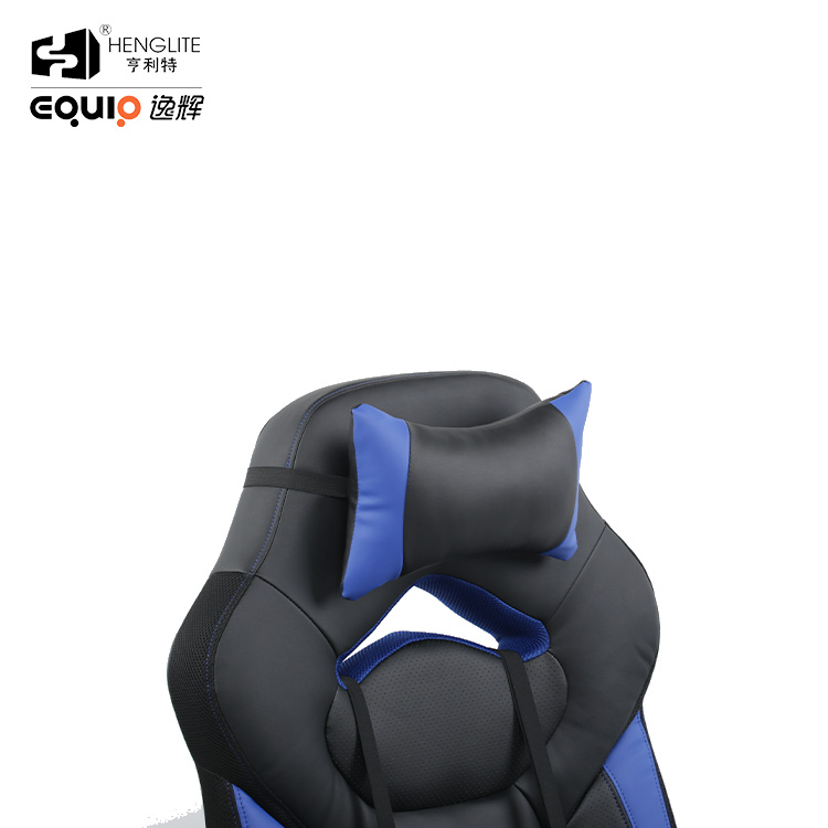 Blue Black EQ5071 Ergonomic Soft Rebound Gaming Chair