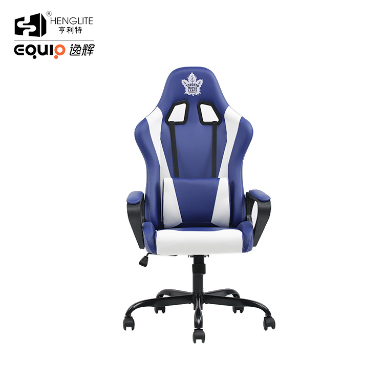 Blue White EQ7007 Logo Customize Gaming Chair