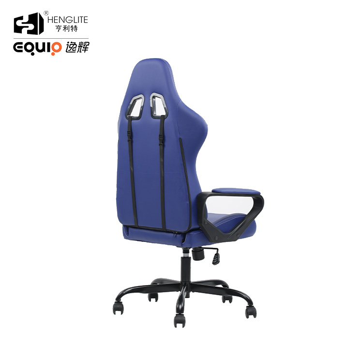 Blue White EQ7007 Logo Customize Gaming Chair