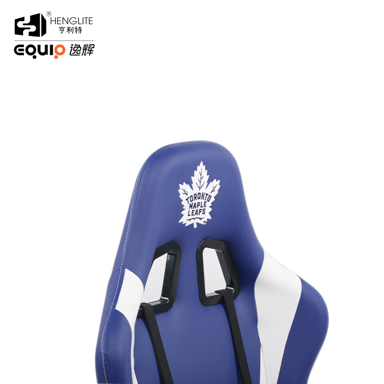 Blue White EQ7007 Logo Customize Gaming Chair