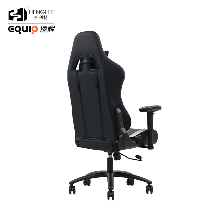 White Black EQ7020 2D Armrest Gaming Chair