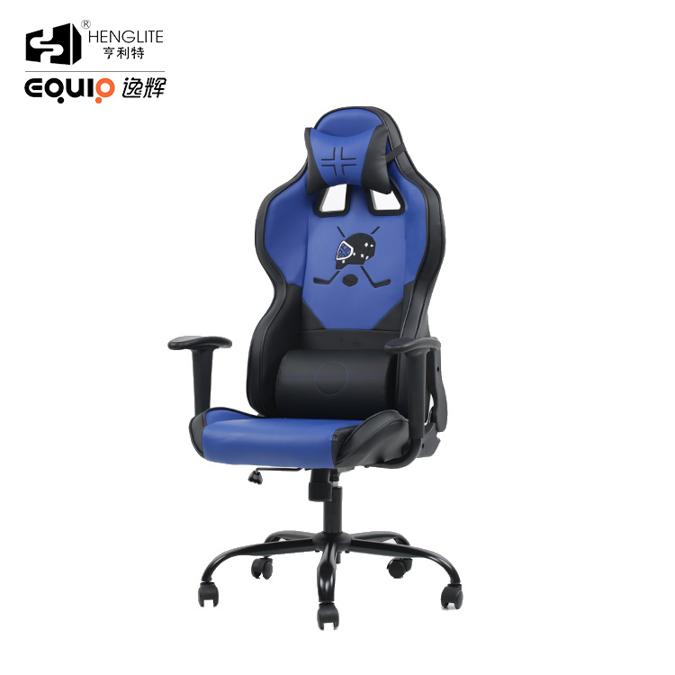 Blue Black EQ7030 Pattern Can Be Customized Gaming Chair