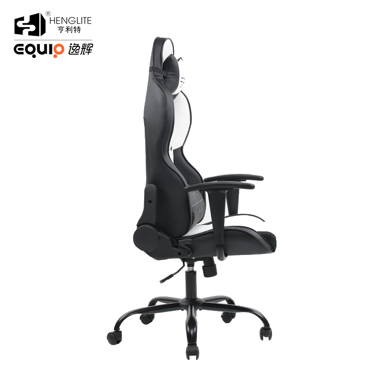 White Black EQ7030 Pattern Can Be Customized Gaming Chair