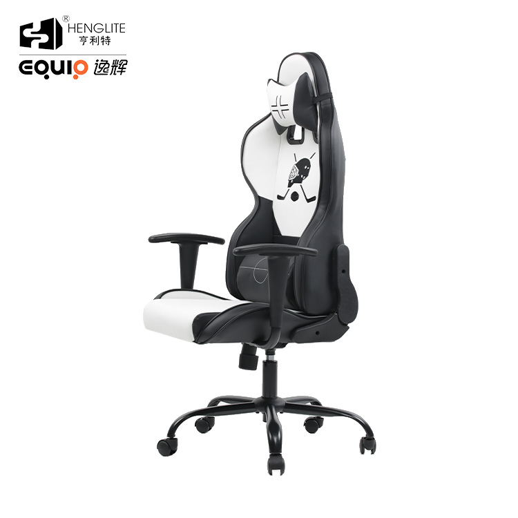 White Black EQ7030 Pattern Can Be Customized Gaming Chair