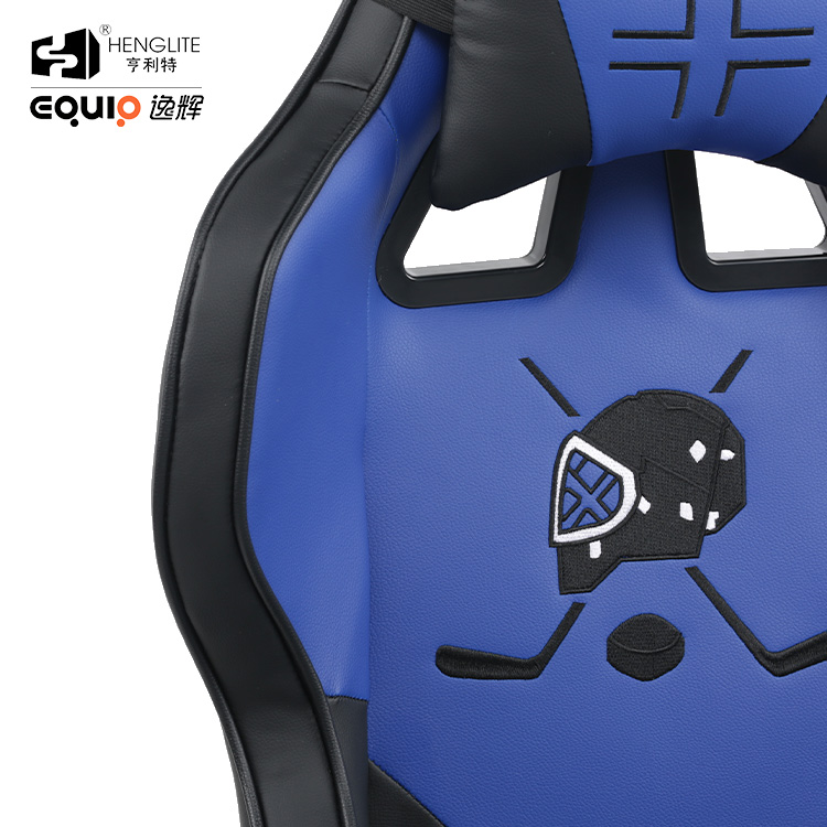 Blue Black EQ7030 Pattern Can Be Customized Gaming Chair