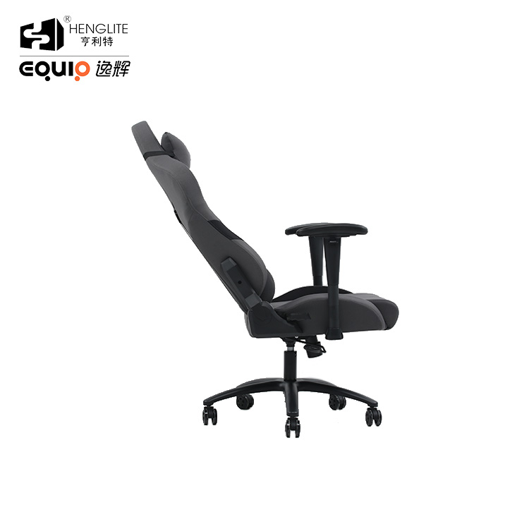 Black EQ7032 Soft Material PU Surface Racing Gaming Chair