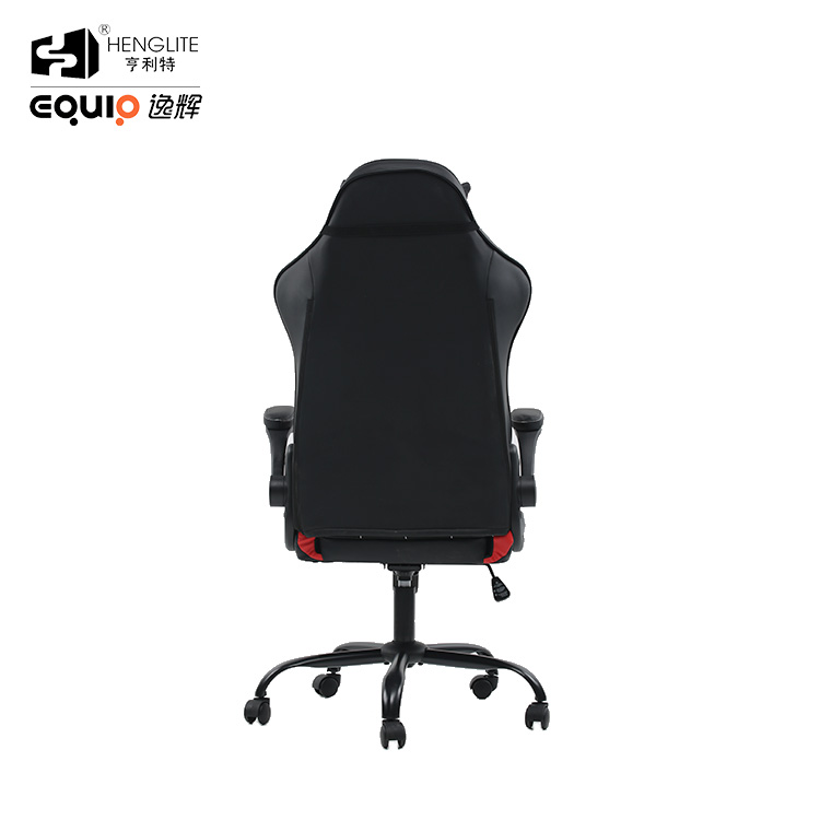 Red Black EQ7055 Ergonomic Soft Rebound Gaming Chair