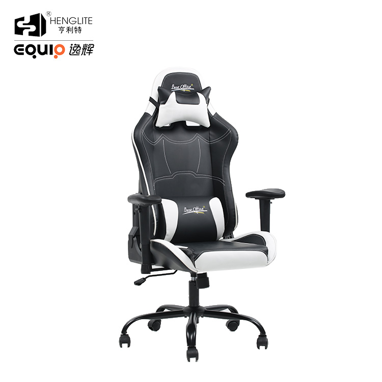 White Black EQ7066 Pattern Can Be Customized Gaming Chair