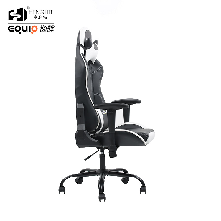 White Black EQ7066 Pattern Can Be Customized Gaming Chair