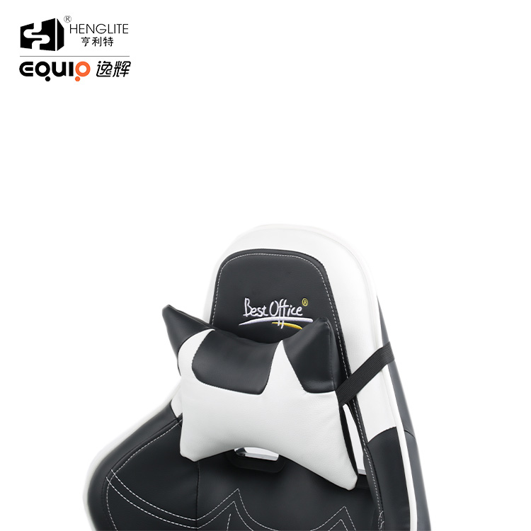 White Black EQ7066 Pattern Can Be Customized Gaming Chair