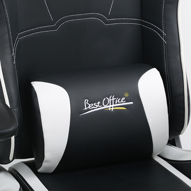 White Black EQ7066 Pattern Can Be Customized Gaming Chair