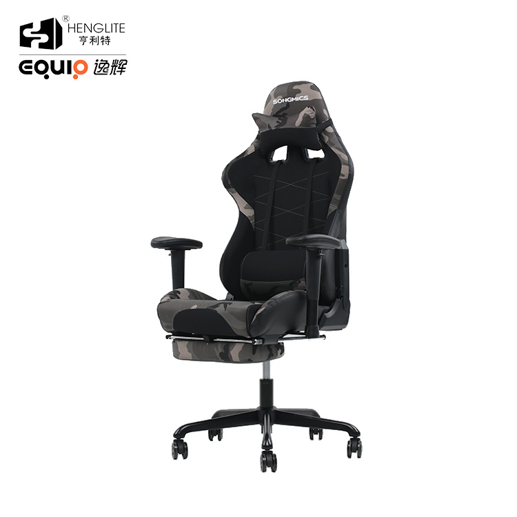 Camouflage EQ7080 2D Armrest Gaming Chair With Footrest 