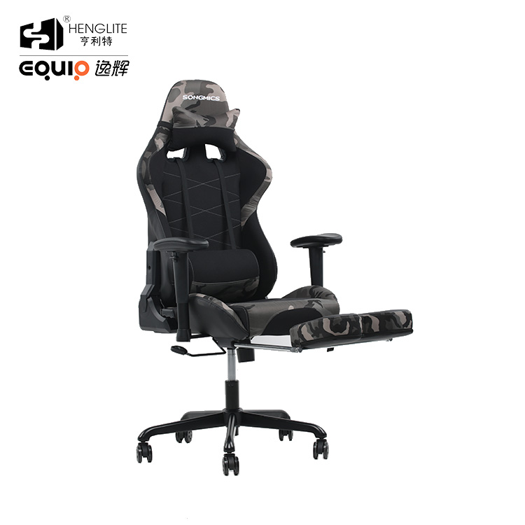 Camouflage EQ7080 2D Armrest Gaming Chair With Footrest 