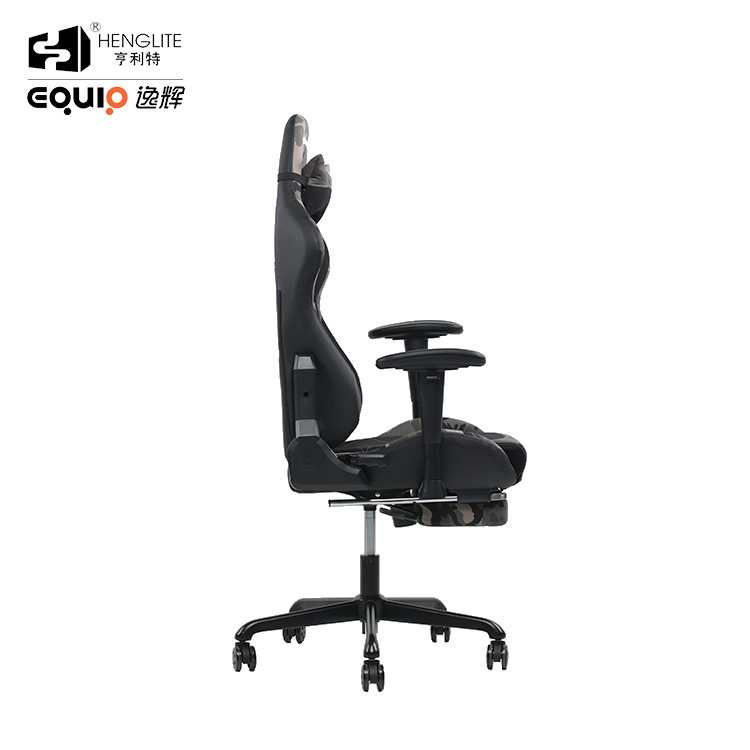 Camouflage EQ7080 2D Armrest Gaming Chair With Footrest 