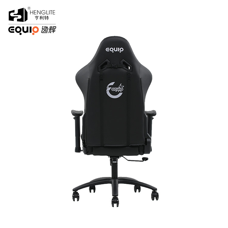 Gray Black EQ7086 PU Wheels Gaming Chair