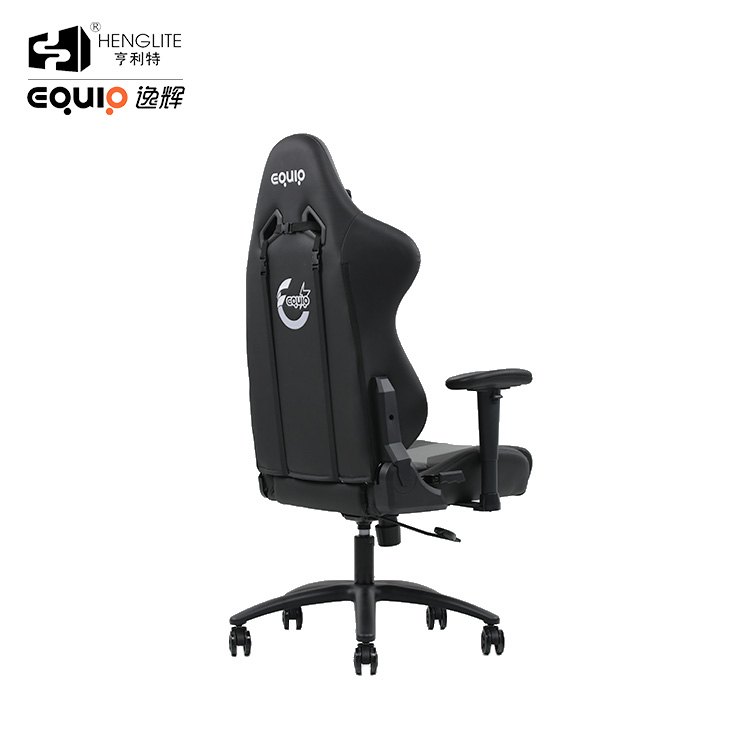 Gray Black EQ7086 PU Wheels Gaming Chair