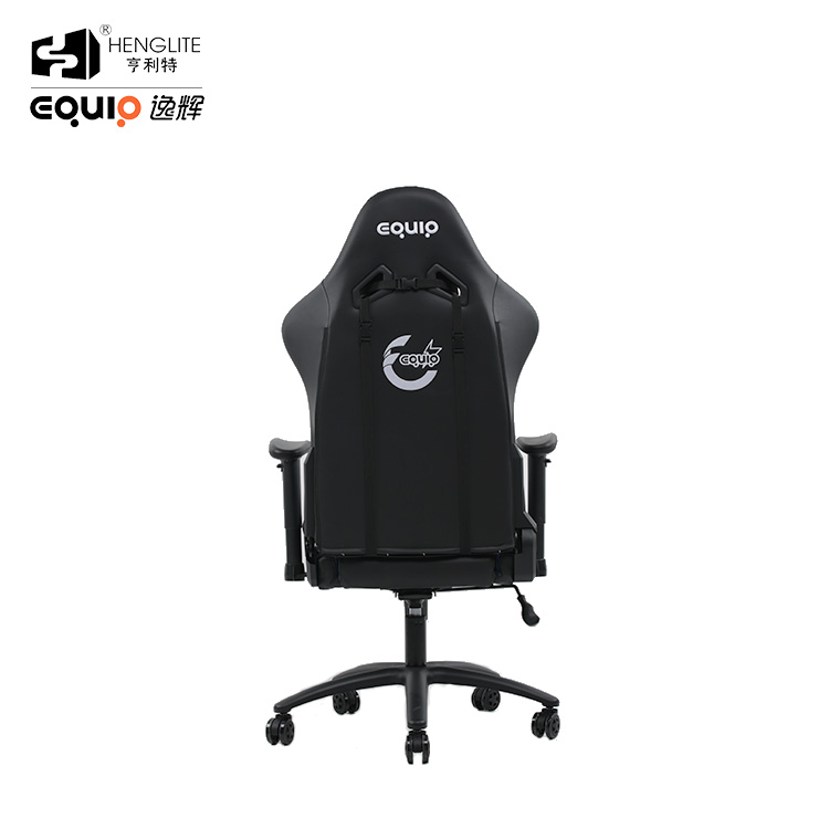 Blue Black EQ7086 PU Wheels Gaming Chair