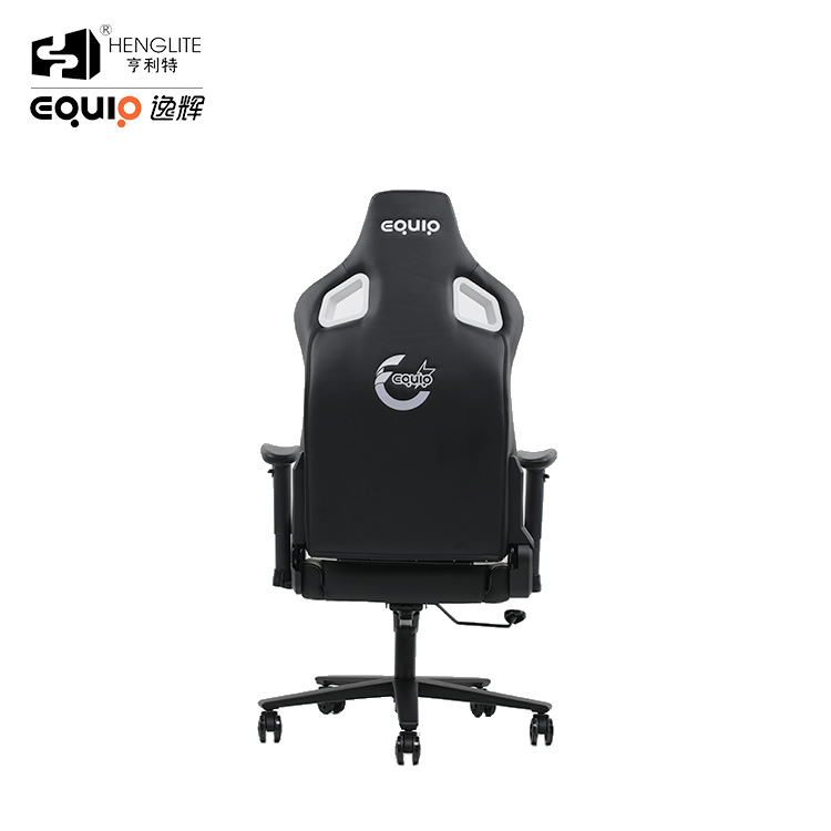 White Black  EQ7088 Frog Base 2D Armrest Ergonomic Gaming Chair