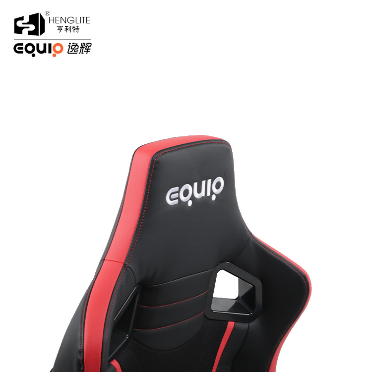 Red Black EQ7088 Frog Base 2D Armrest Ergonomic Gaming Chair