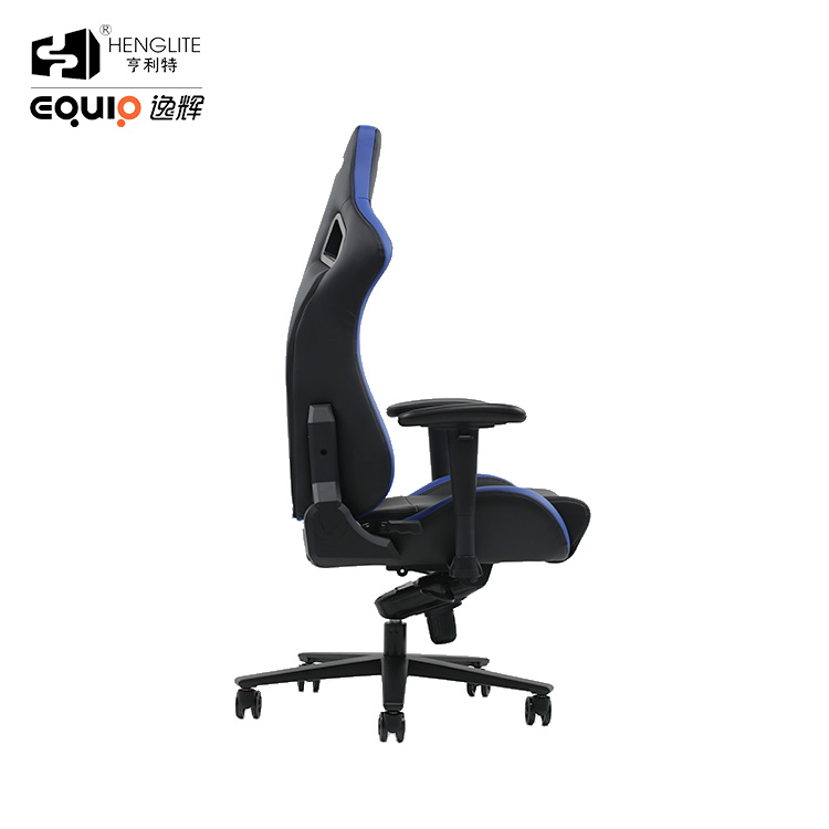 Black Blue EQ7088 Frog Base 2D Armrest Ergonomic Gaming Chair