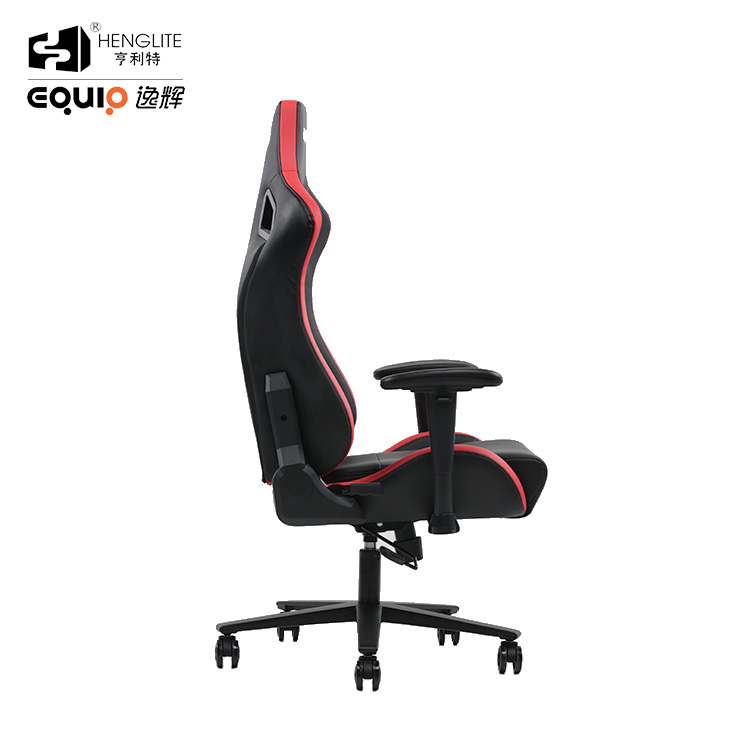 Red Black EQ7088 Frog Base 2D Armrest Ergonomic Gaming Chair