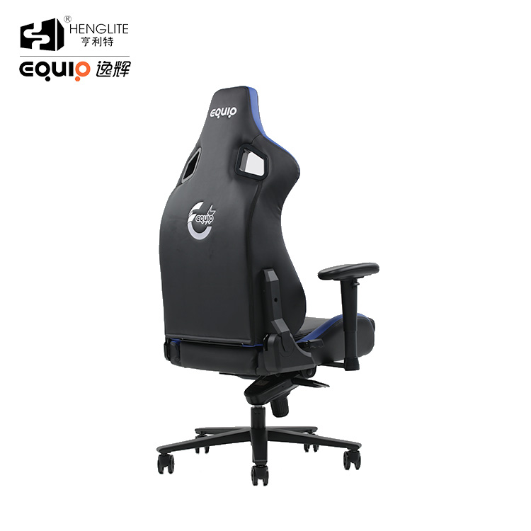 Black Blue EQ7088 Frog Base 2D Armrest Ergonomic Gaming Chair