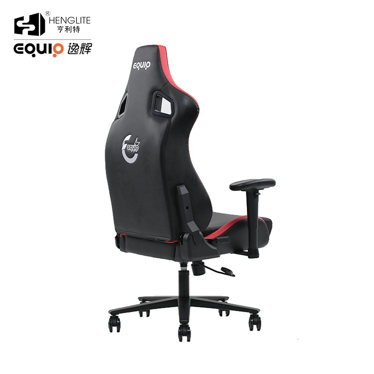 Red Black EQ7088 Frog Base 2D Armrest Ergonomic Gaming Chair