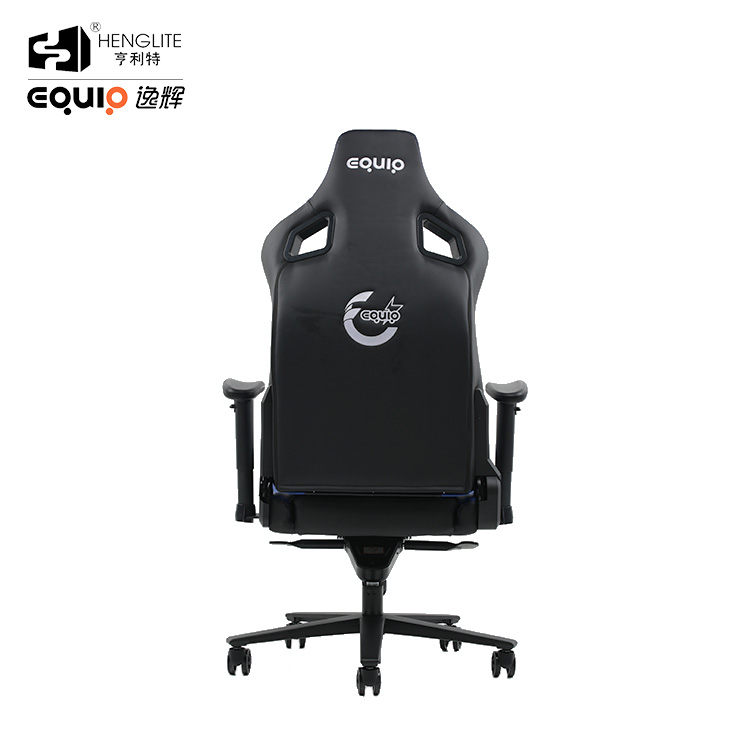 Black Blue EQ7088 Frog Base 2D Armrest Ergonomic Gaming Chair