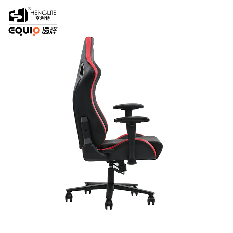 Red Black EQ7088 Frog Base 2D Armrest Ergonomic Gaming Chair