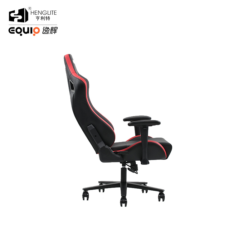 Red Black EQ7088 Frog Base 2D Armrest Ergonomic Gaming Chair