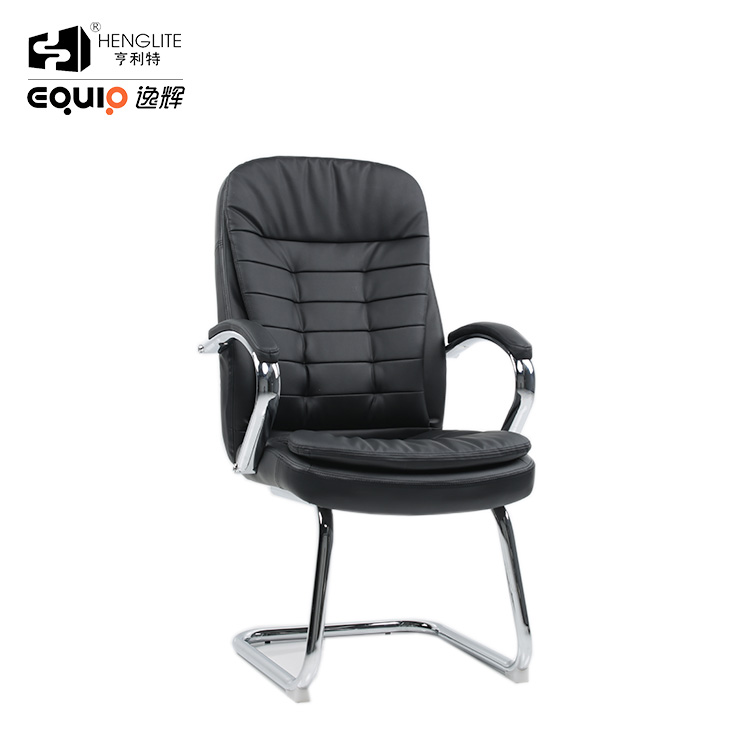 Black EQ5015C High Back Leather Office Chair