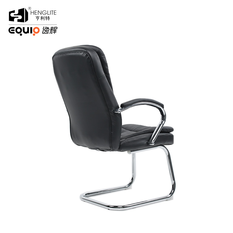 Black EQ5015C High Back Leather Office Chair