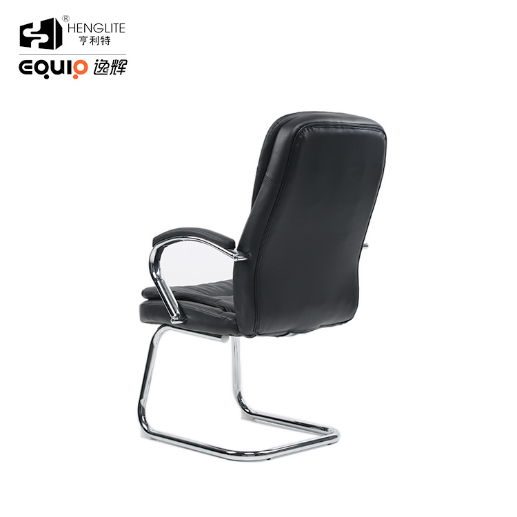 Black EQ5015C High Back Leather Office Chair