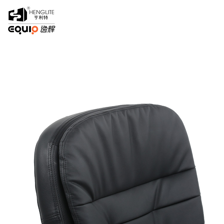 Black EQ5015C High Back Leather Office Chair