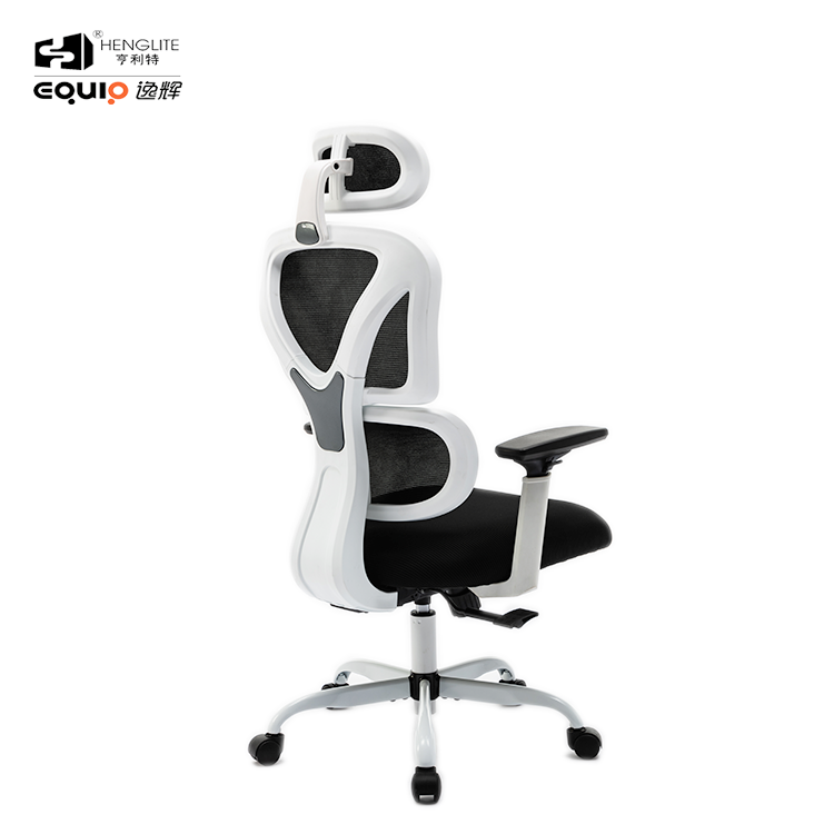 9070 White Metal Base 320 White EQ9070 High Back Ergonomic Mesh Chair