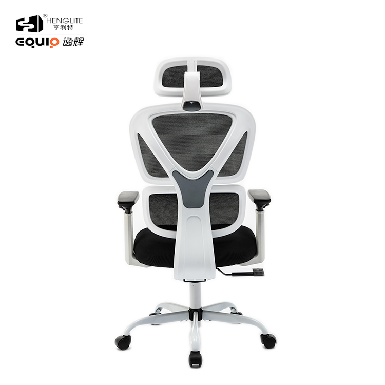 9070 White Metal Base 320 White EQ9070 High Back Ergonomic Mesh Chair