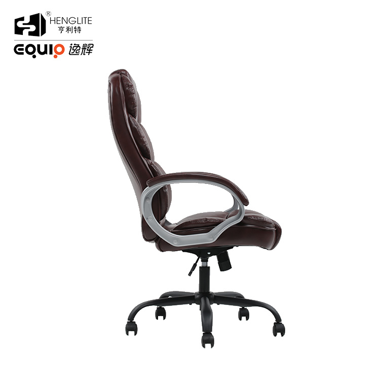 Brown EQ5012 High Back Leather Office Chair