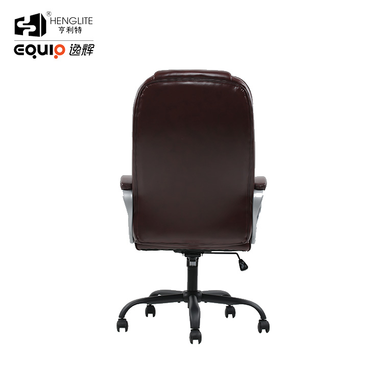 Brown EQ5012 High Back Leather Office Chair