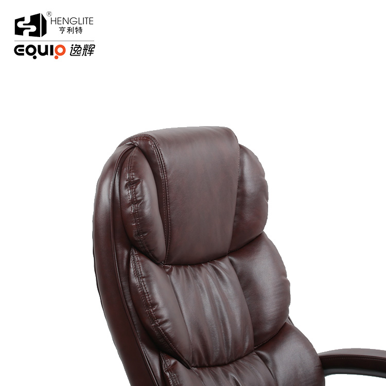 Brown EQ5012 High Back Leather Office Chair