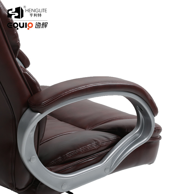 Brown EQ5012 High Back Leather Office Chair